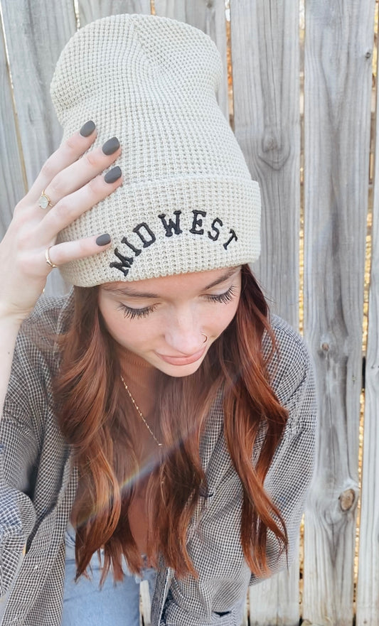 Midwest Embroidered Beanie